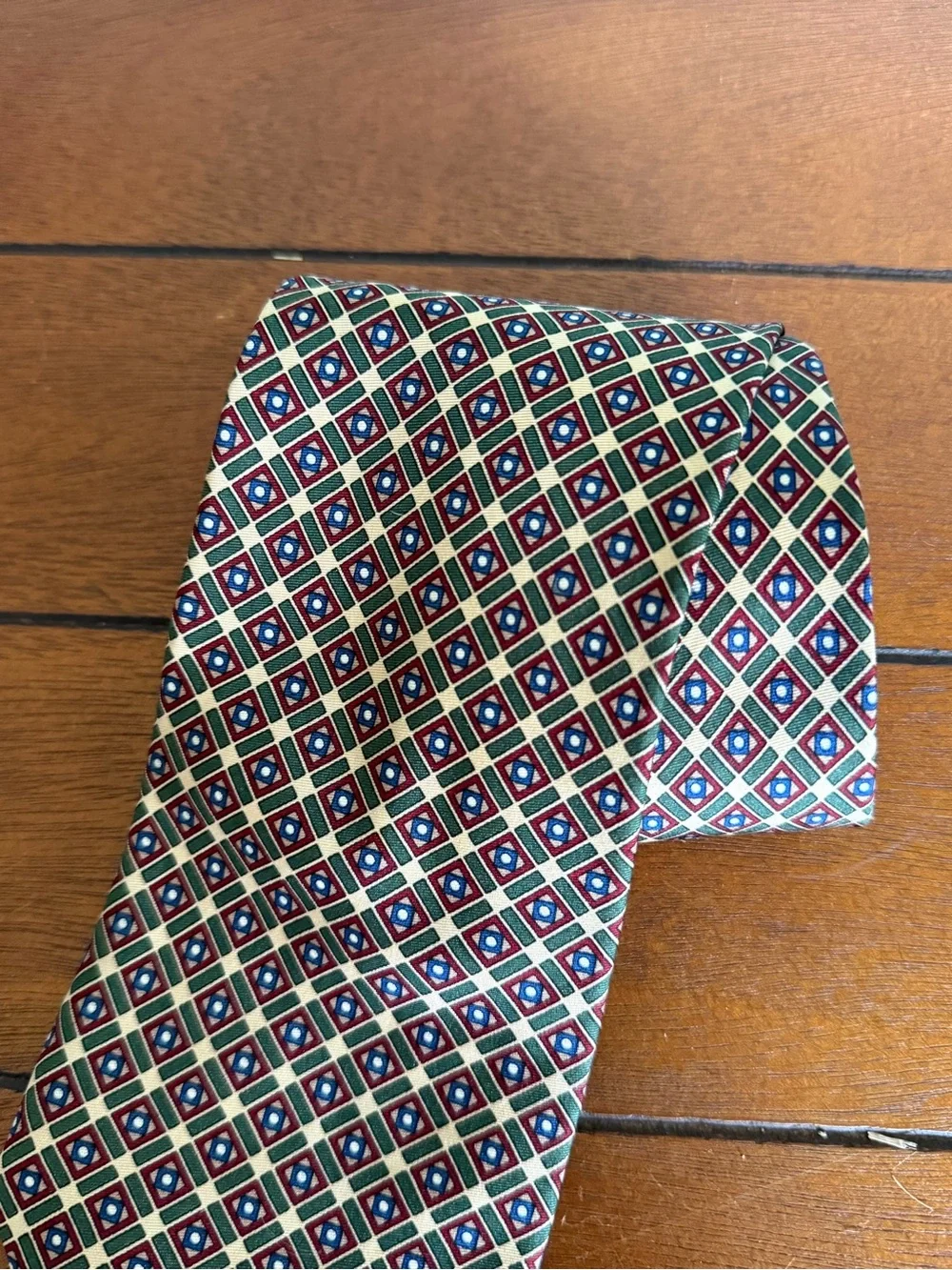 Christian Dior Monsieur Le Connaisseur Geometric Print Mens Tie